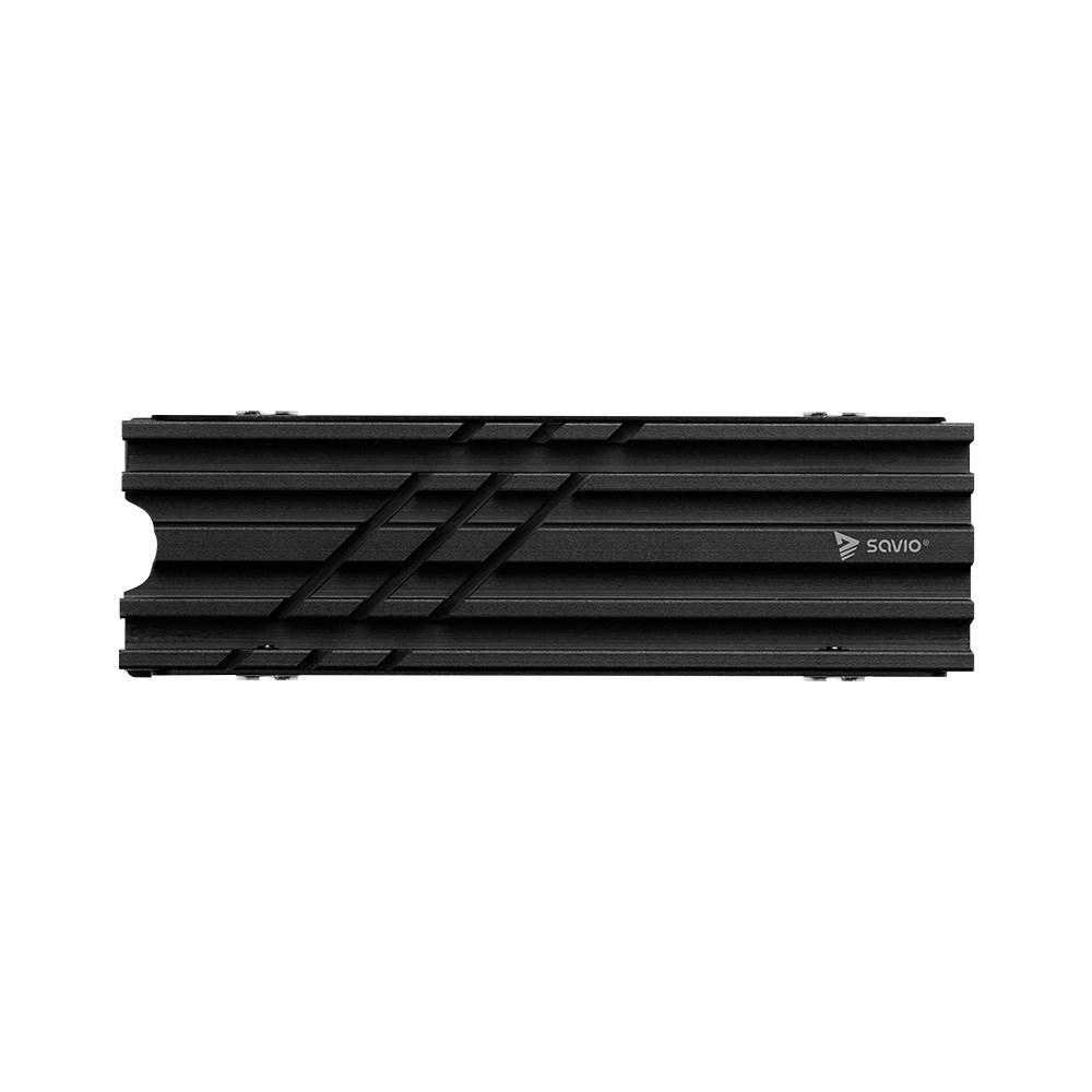 M.2 NVMe køler 2280 - Savio AK-60, sort billede