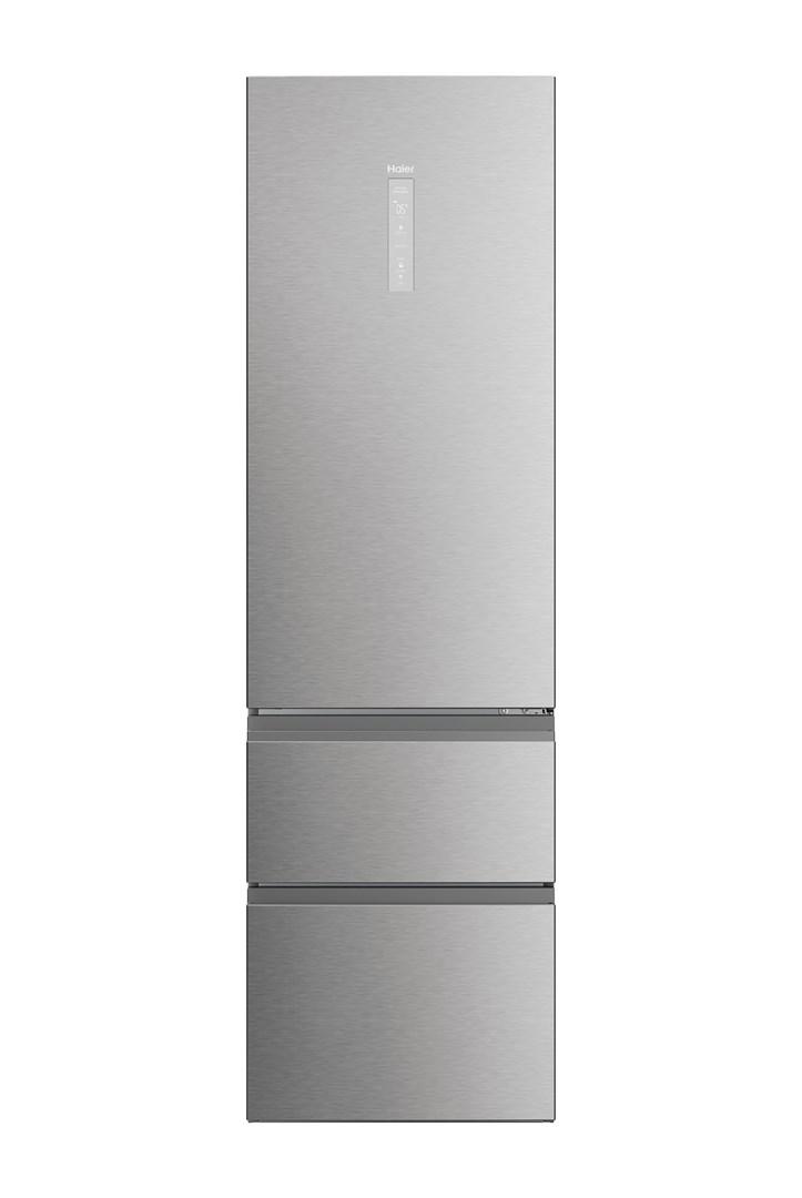 Kølefryseskab Haier 3D 60 Serie 5 HTW5620DNMG, 414 l, D, sølv billede