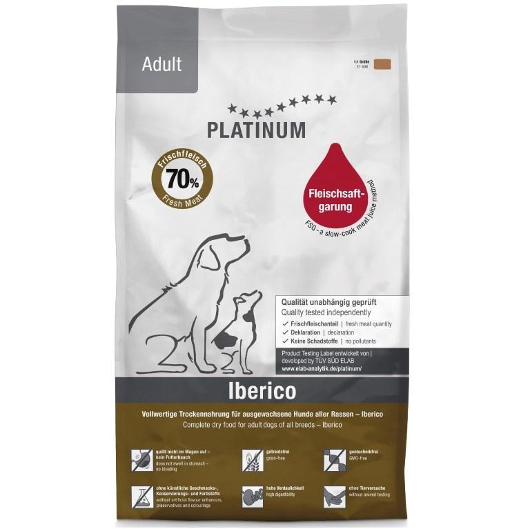 Hundefoder PLATINUM Adult Iberico - semi‑moist, 5 kg billede