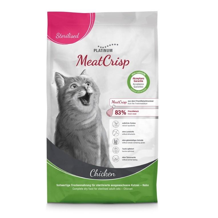 Kattemad tørfoder PLATINUM MeatCrisp Sterilised Kylling 1,5 kg billede