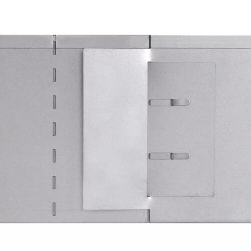 Bedkanter 10 stk. galvaniseret stål 100 x 20 cm