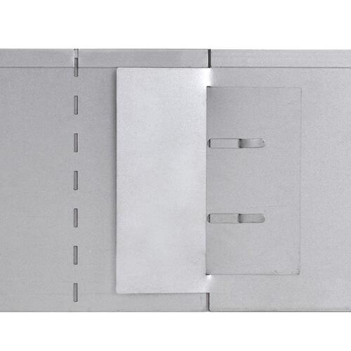 Bedkanter 15 stk. galvaniseret stål 100 x 20 cm