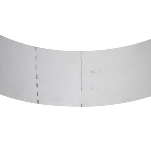 Sæt med bedkanter 20 stk. galvaniseret stål 100 x 20 cm