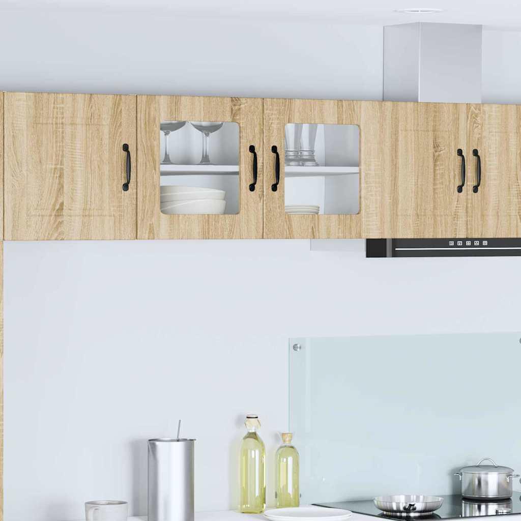 Vægskab til køkken Sonoma eg 80 x 31 x 40 cm Konstrueret træ billede