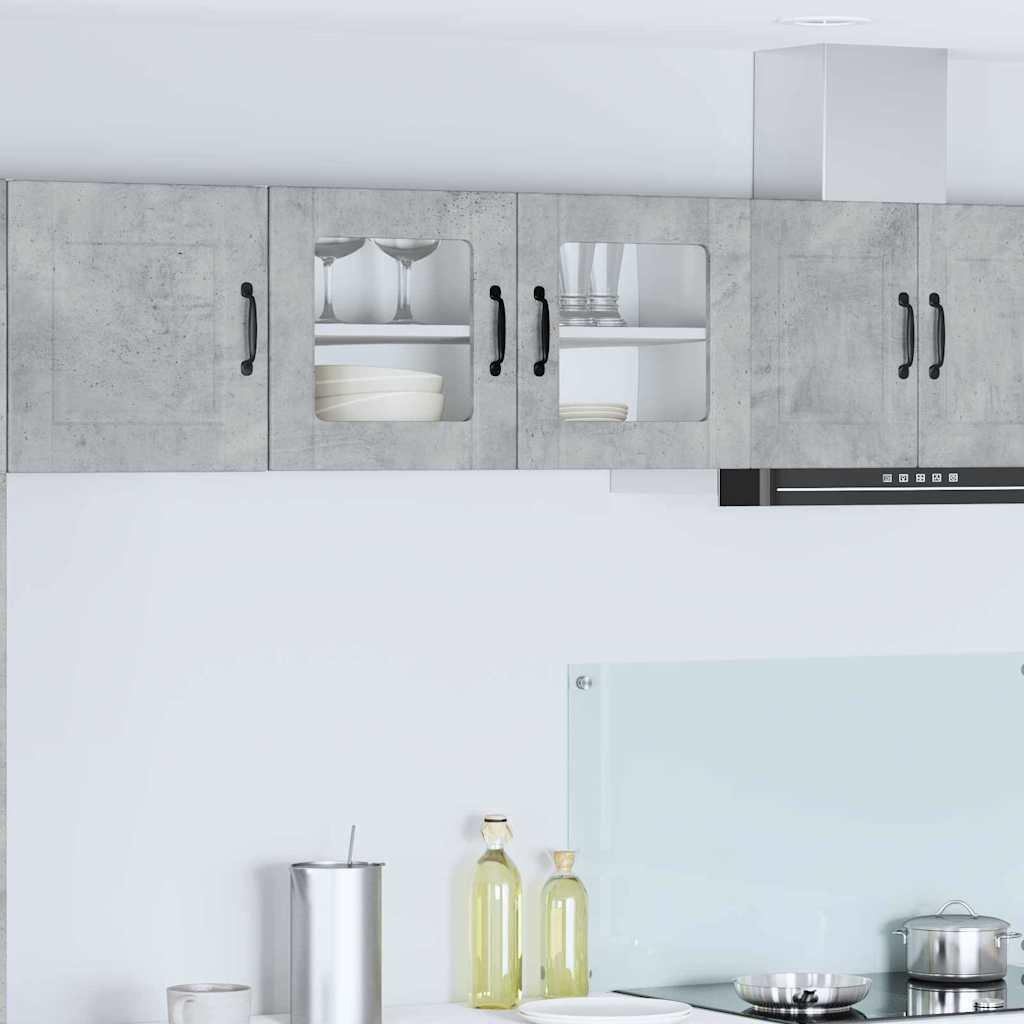 Vægskab til køkken Beton Grå 80 x 31 x 40 cm Konstrueret træ billede