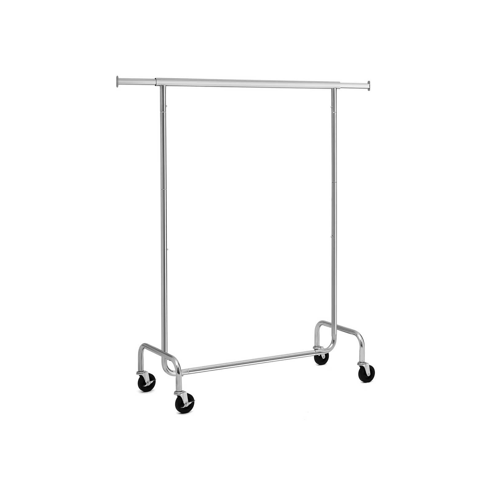 Tøjstativ på hjul Heavy Duty, justerbart, forkromet metal, 110-150 cm, kapacitet 130 kg (HSR11S) billede