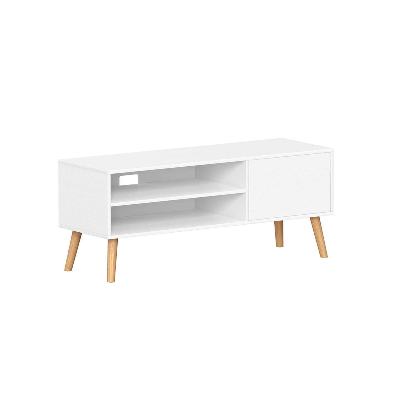 TV-bord 120 cm – hvidt lowboard til TV op til 55" billede