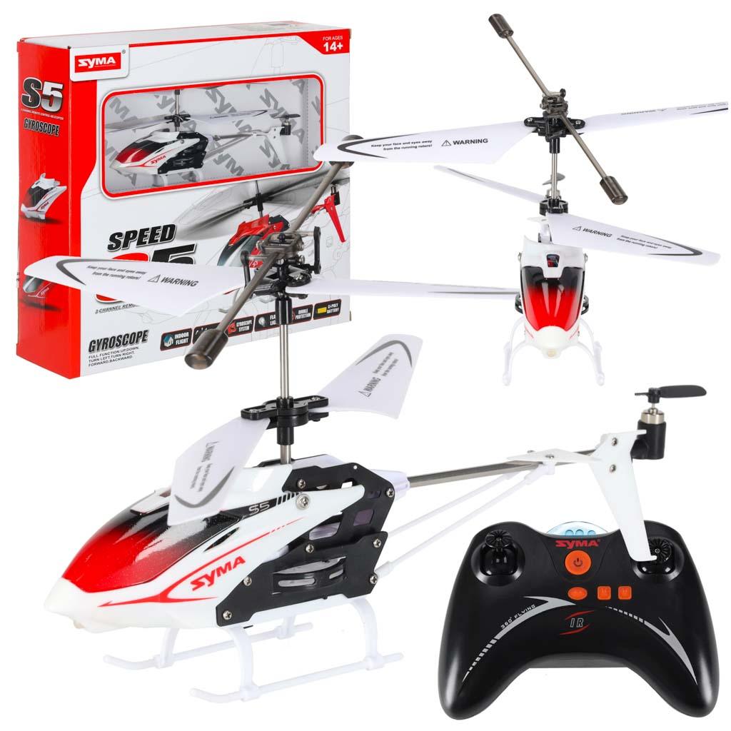 Fjernstyret helikopter SYMA S5 3-kanals - hvid billede