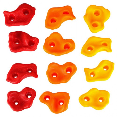 Klatregreb til børn – farverige klatresten 20 stk. med skruer