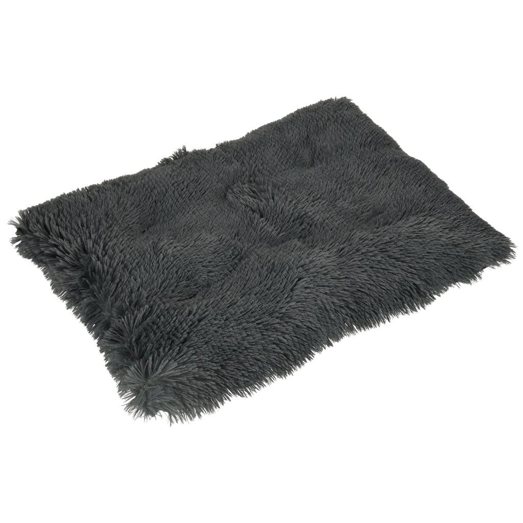 Hundeseng måtte 65 × 50 cm - mørkegrå, skridsikker billede