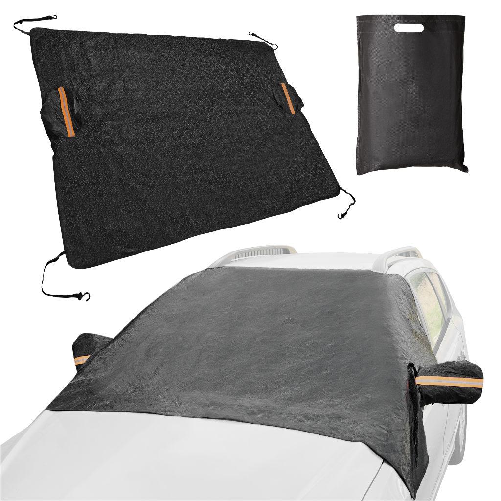 Solskærm til bilrude med magneter - sort, 214 × 145 cm billede