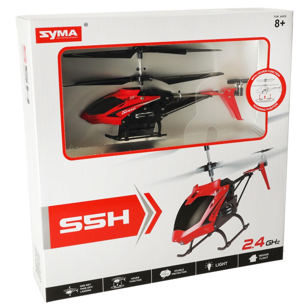 Fjernstyret helikopter SYMA S5H 2,4 GHz RTF - rød billede