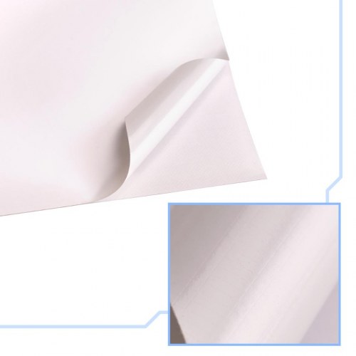 Selvklæbende matte folie – glat hvid 1,52 × 28 m