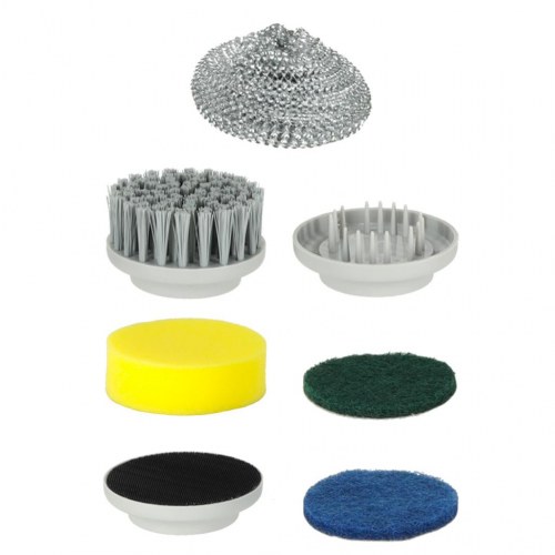 Elektrisk rengøringsbørste 5‑i‑1 med LED og 3 hastigheder