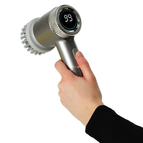 Elektrisk rengøringsbørste 5‑i‑1 med LED og 3 hastigheder