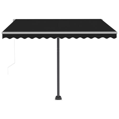 Fritstående markise 350x250 cm automatisk betjening antracitgrå