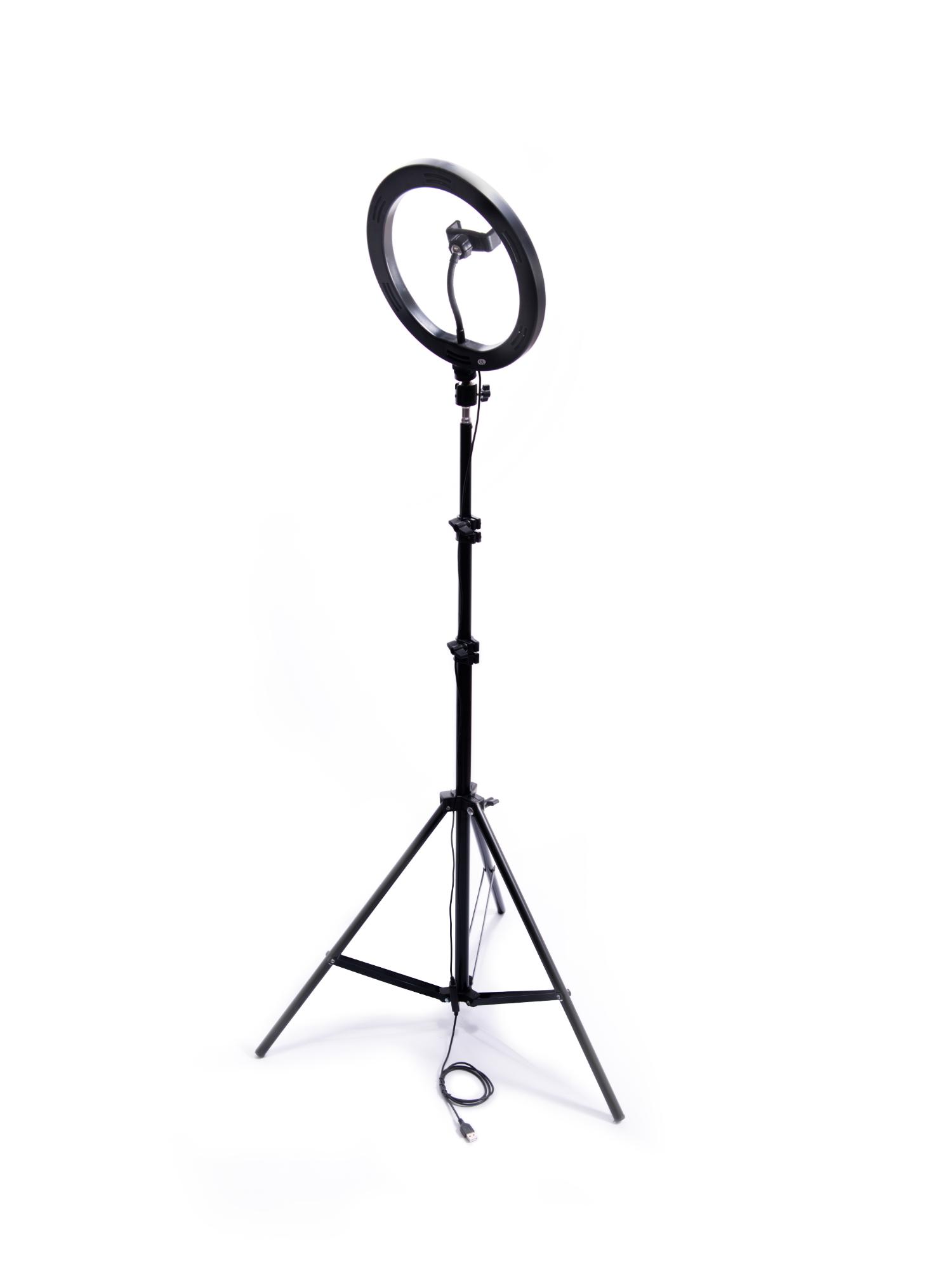 Ring Light LED 60 W med stativ og fjernbetjening billede