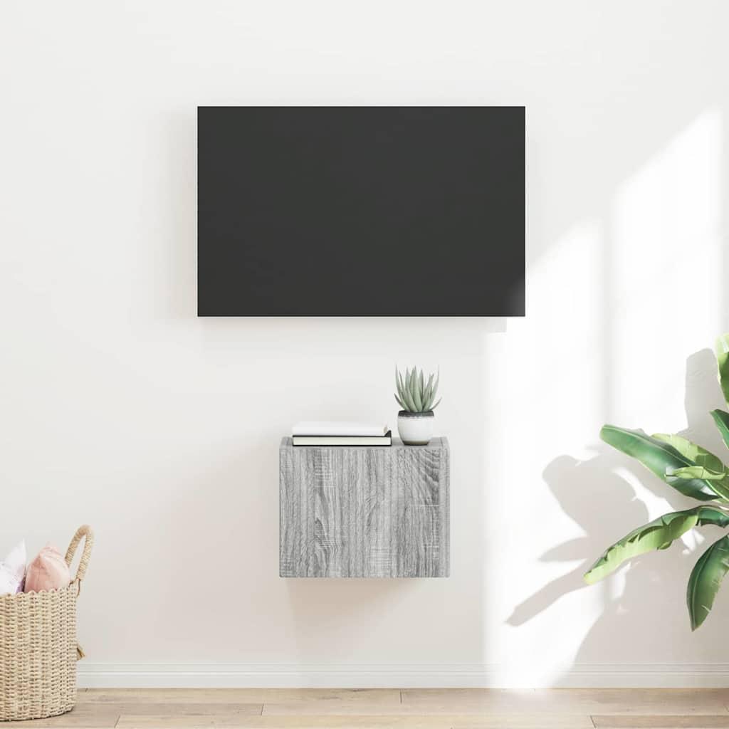 TV vægskab Grå Sonoma 60 x 31 x 29.5 cm Konstrueret træ billede