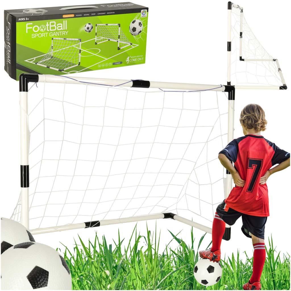Fodboldmål til børn - sæt med 2 mål 95 × 48 × 70 cm billede