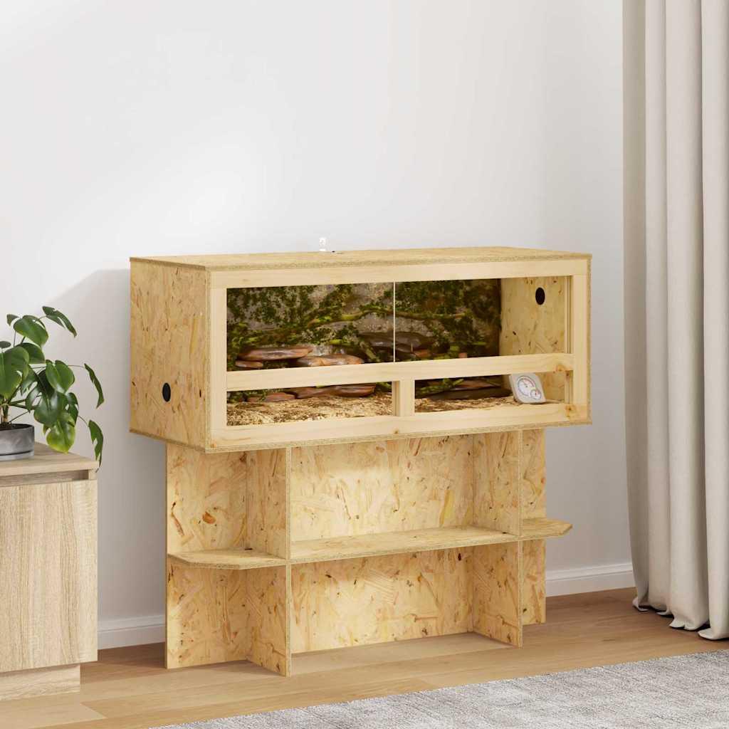 Terrarium Brun 100 x 40 x 90 cm OSB billede
