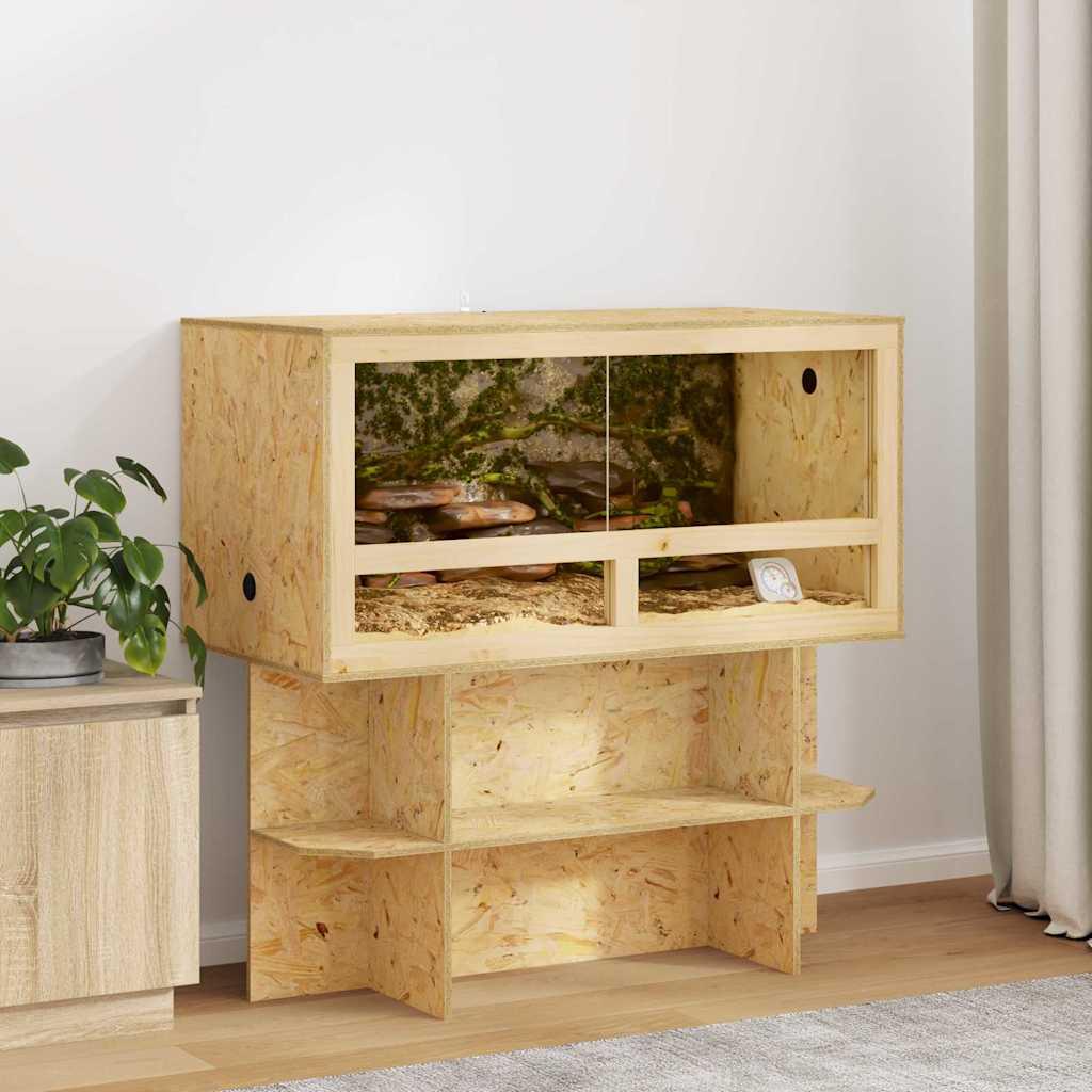 Terrariumbase Brun 100 x 50 x 50 cm OSB billede