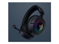 Headset gaming Razer Kraken V4 - trådløs/med kabel - sort