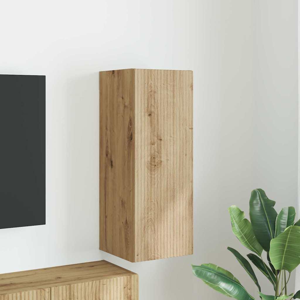 TV vægskab Artisan eg 30 x 31 x 80 cm Konstrueret træ billede