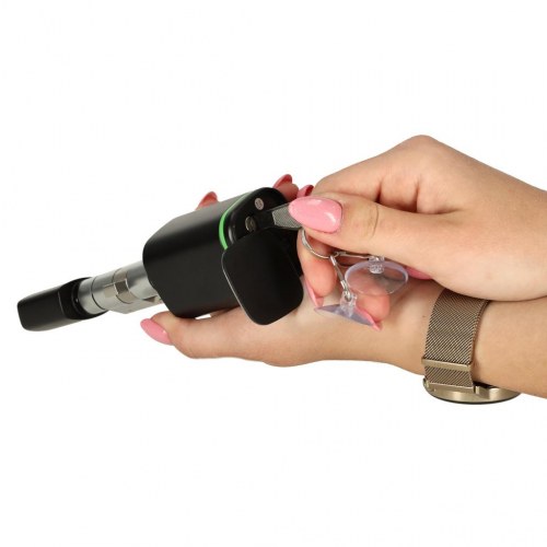 Smart dørlås med fingeraftryk – indstikscylinder, sort