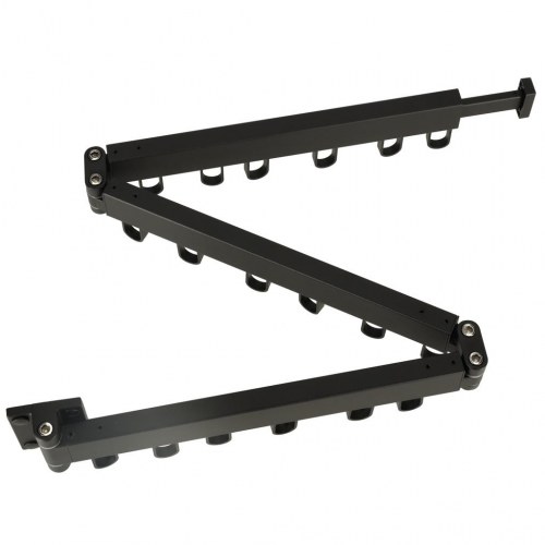 Tørrestativ væg – teleskopisk forlængelse 123 cm, sort