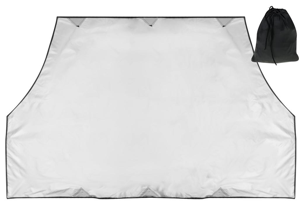 Solskærm til forrude med magneter - polyester, 210 × 145 × 125 cm billede