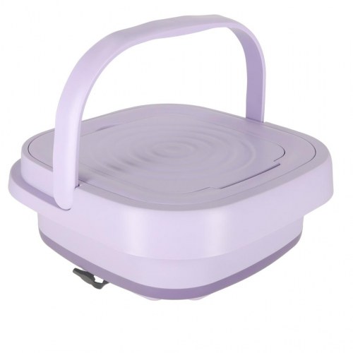 Mini vaskemaskine - foldbar, bærbar 8 l, lilla