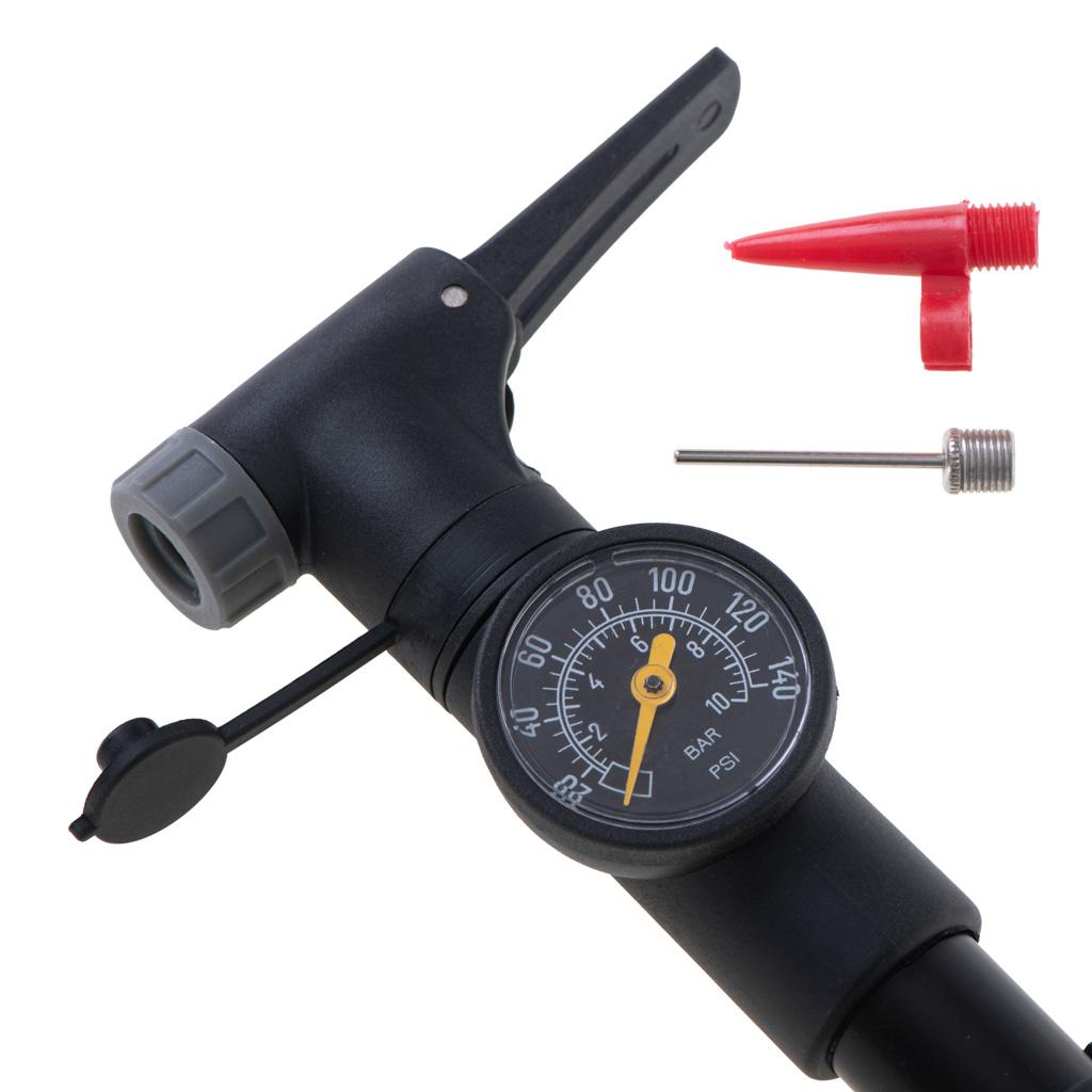 Cykelpumpe med manometer og holder - L-BRNO håndpumpe billede