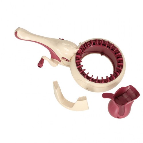 Strikkemaskine sæt med garn i 5 farver + tilbehør