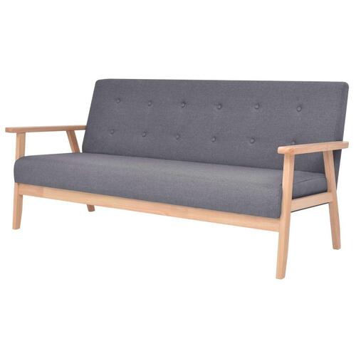 Sofasæt i 2 dele stof mørkegrå