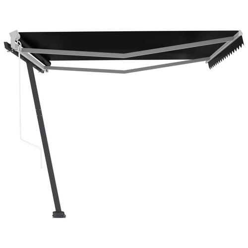 Fritstående markise 400x350 cm automatisk betjening antracitgrå