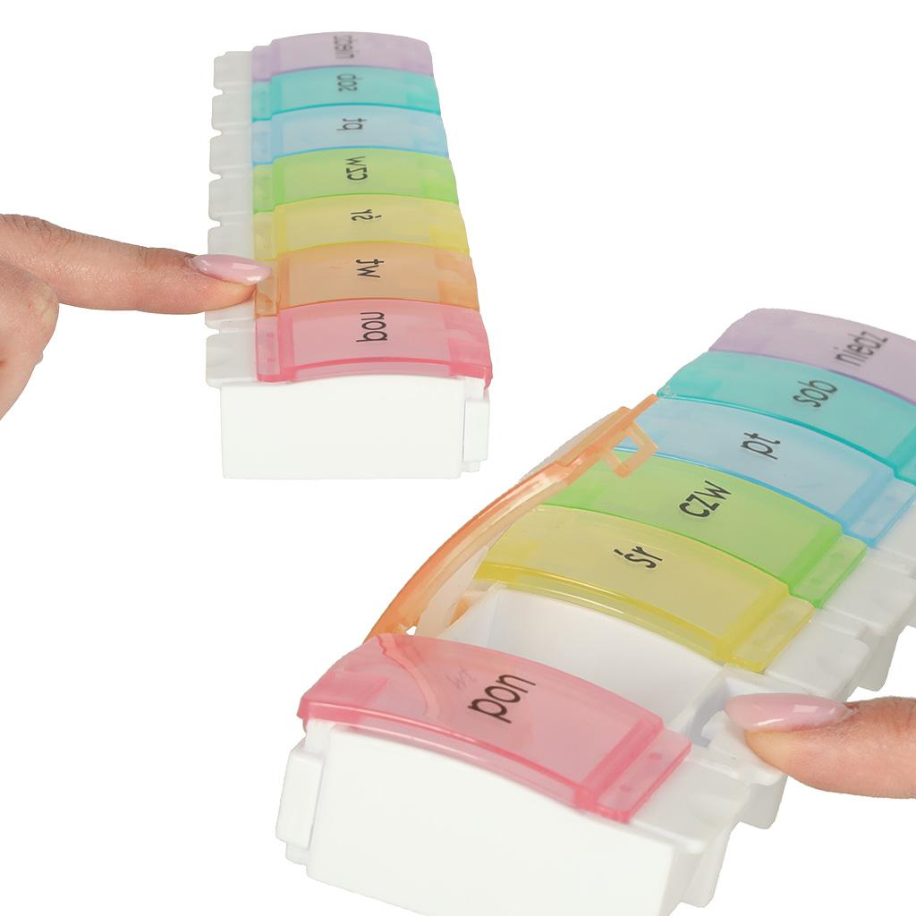 Pilleæske uge - medicinorganizer med 7 rum billede