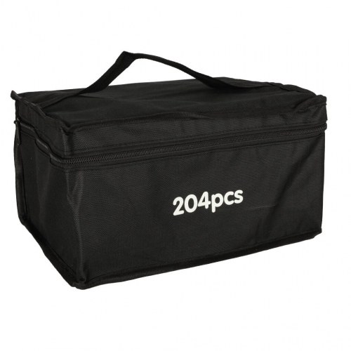 Dobbeltspids alkoholbaserede tuscher i etui 204 stk + stativ