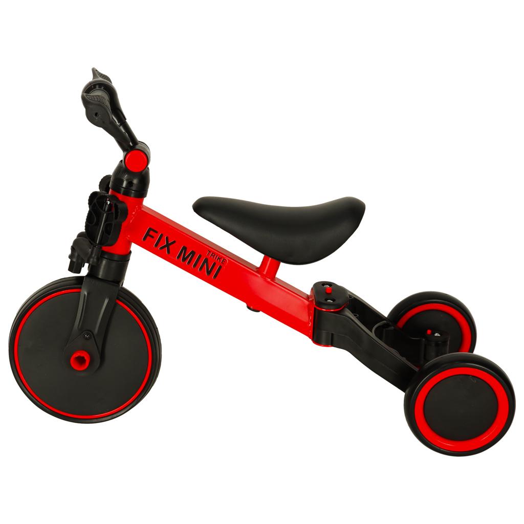 Løbecykel/tricycle 3-i-1 med pedaler - rød (Fix Mini) billede