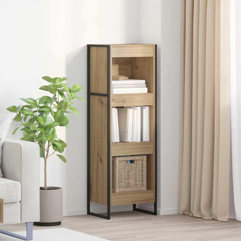 Bogskab Artisan eg 80 x 30 x 155 cm Konstrueret træ billede