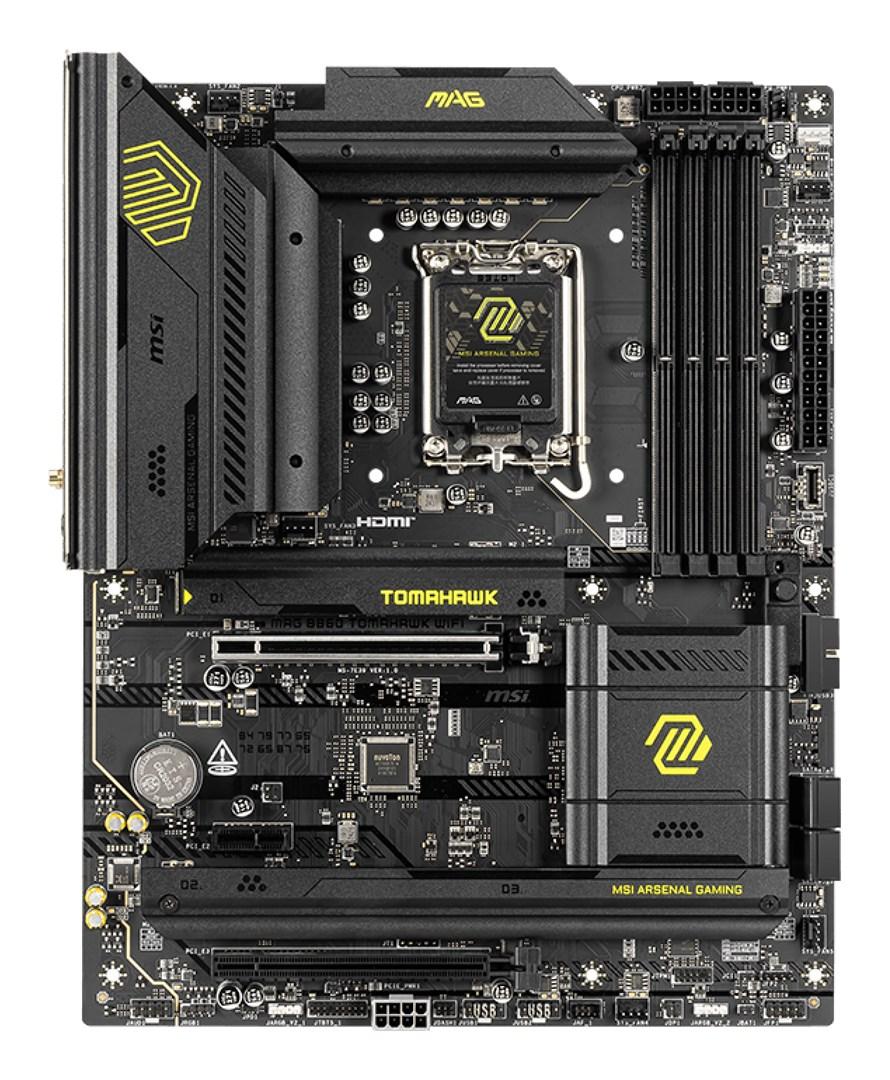 Bundkort MSI MAG B860 Tomahawk WiFi - Intel LGA 1851 ATX billede