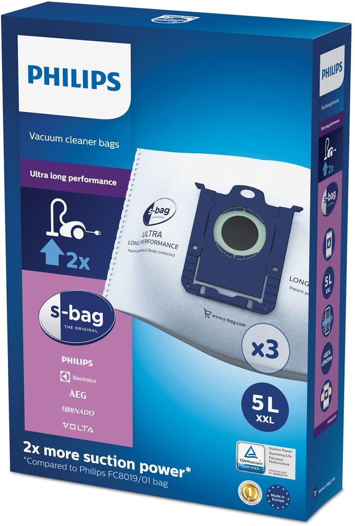 Støvsugerposer Philips s-bag FC8027/01 - 5 L, 3 stk billede