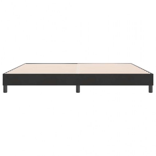 Kontinentalseng uden madras 180x210 cm fløjl sort