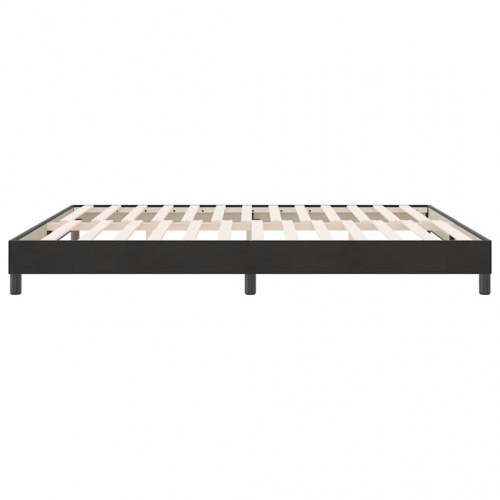Kontinentalseng uden madras 180x210 cm fløjl sort