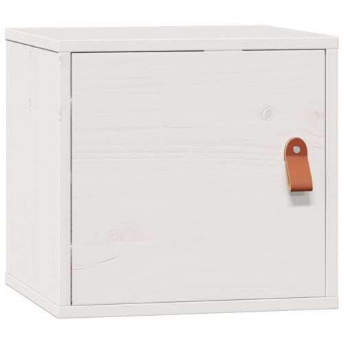 Vægskabe 2 stk. - 31,5×30×30 cm i hvidt massivt fyrretræ