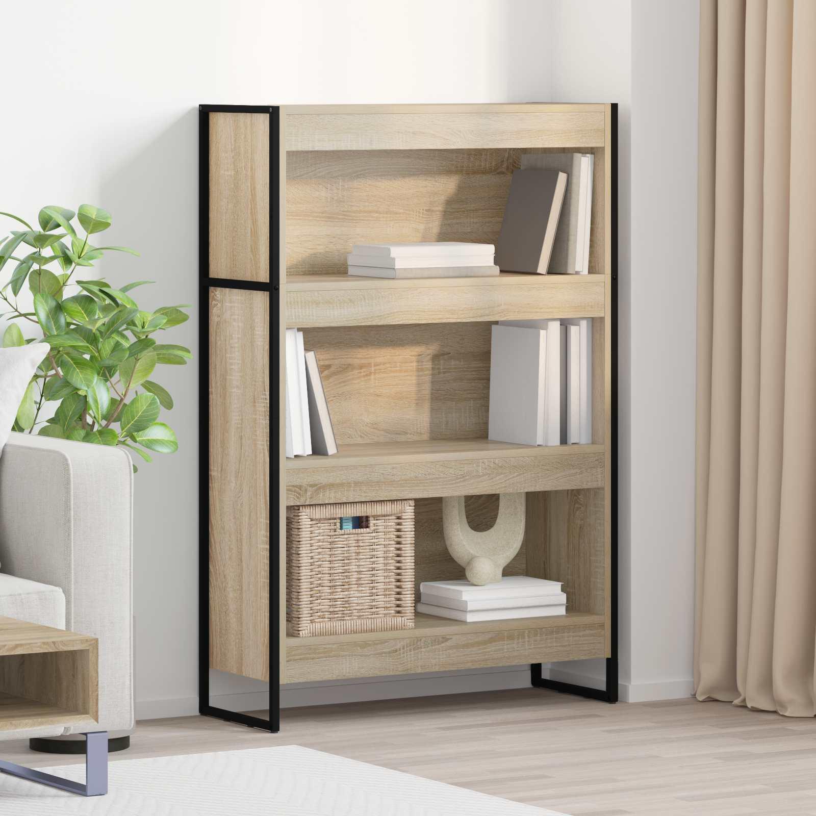 Bogskab Sonoma 80 x 30 x 155 cm Konstrueret træ billede