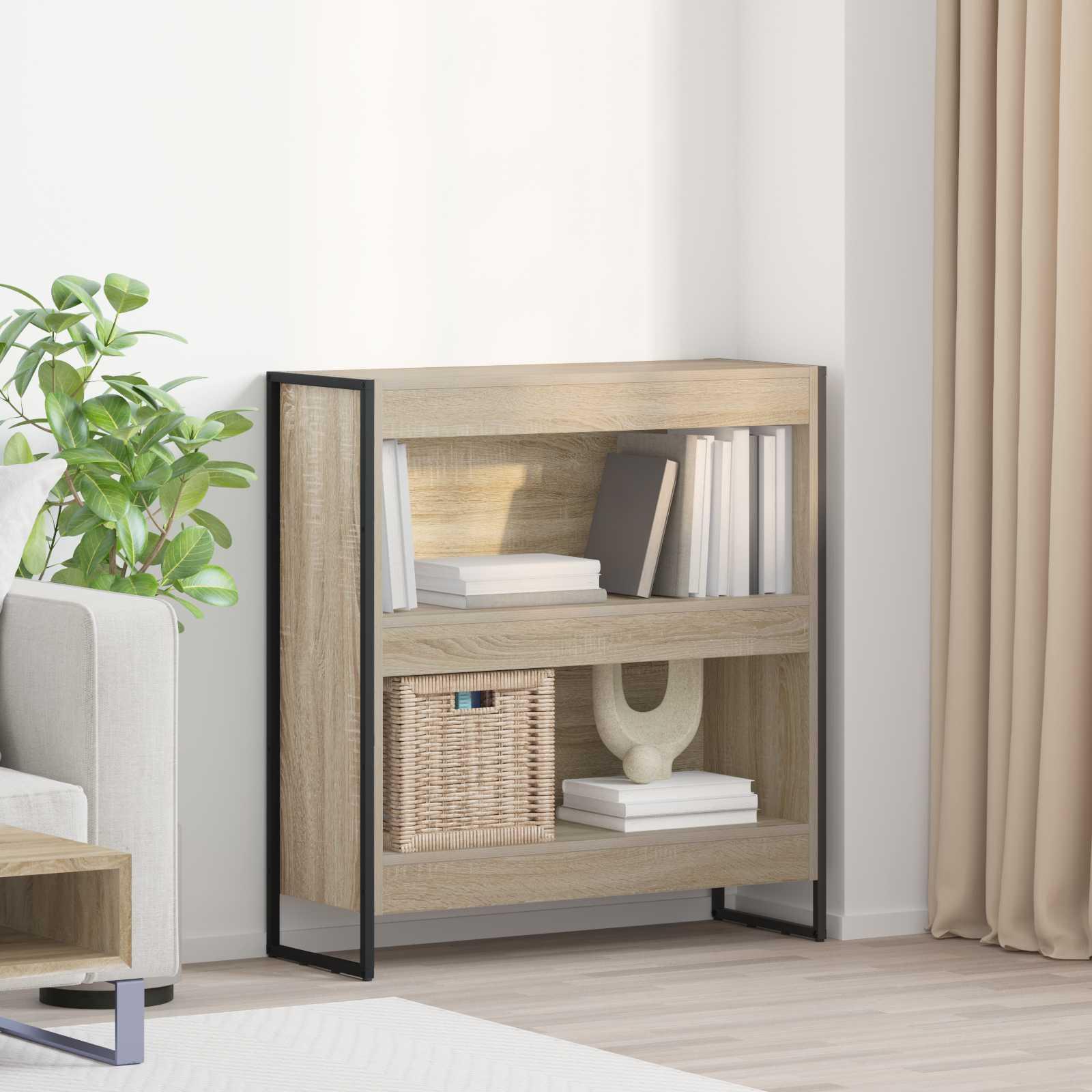 Bogskab Sonoma 80 x 30 x 155 cm Konstrueret træ billede