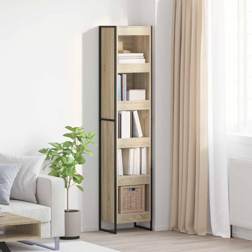 Bogskab Sonoma 80 x 30 x 155 cm Konstrueret træ billede