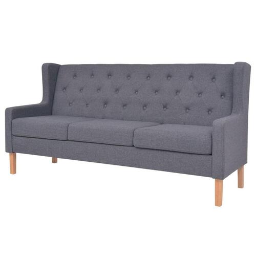 2 personers sofa stof grå