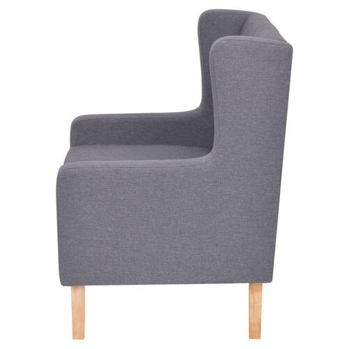 2 personers sofa stof grå