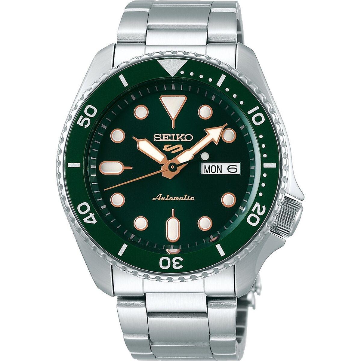 Herreur til mænd Seiko SRPD63K1 - grøn automatisk armbåndsur